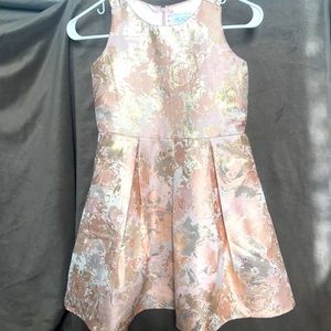 Blush and Gold girl dress